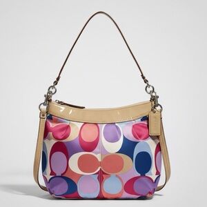 Coach signature Soho scarf convertible handbag